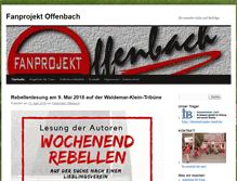 Tablet Screenshot of fanprojekt-offenbach.info